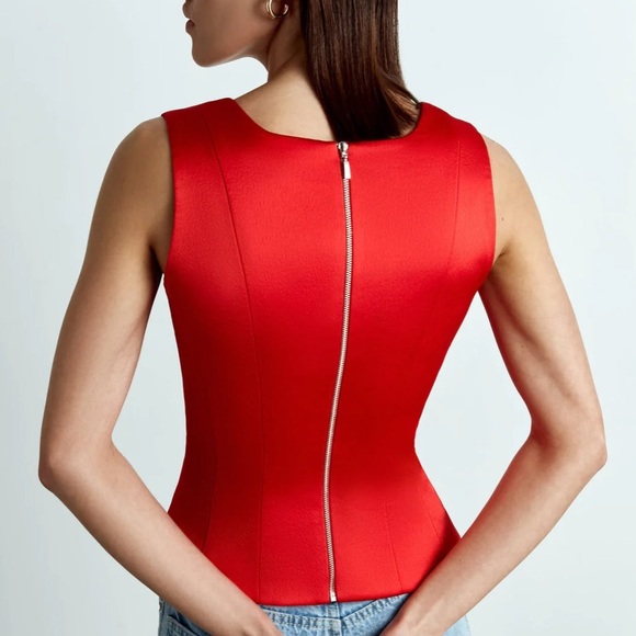 ROZIE CORSETS Draped satin and lace bustier corset top - Picture 2 of 10